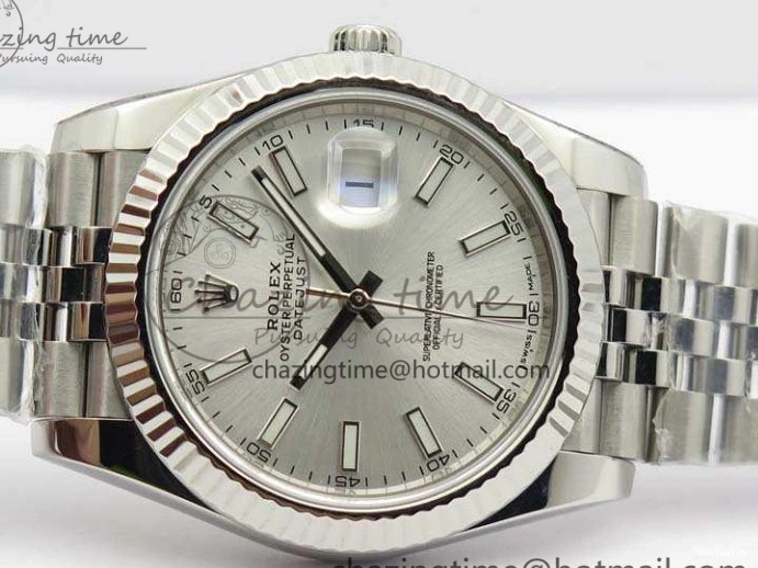 Noob Stick DateJust SS 1:1 Markers Best Bracelet Silver Jubilee A3235 On Edition 228238 Dial 1225